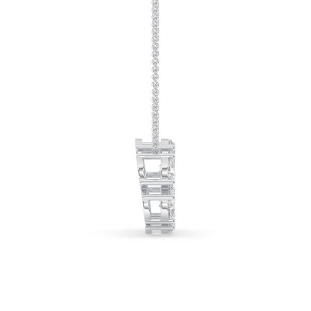 2ct Pear Cluster Pendant Lab-Grown