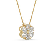 2ct Pear Cluster Pendant Lab-Grown
