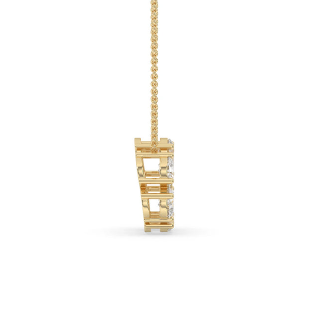 2ct Pear Cluster Pendant Lab-Grown