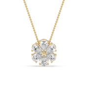 2ct Pear Cluster Pendant Lab-Grown