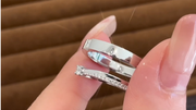 Chic Lab Grown Diamond Couple Rings 0.17 CTW 14K White Gold D E VVS2