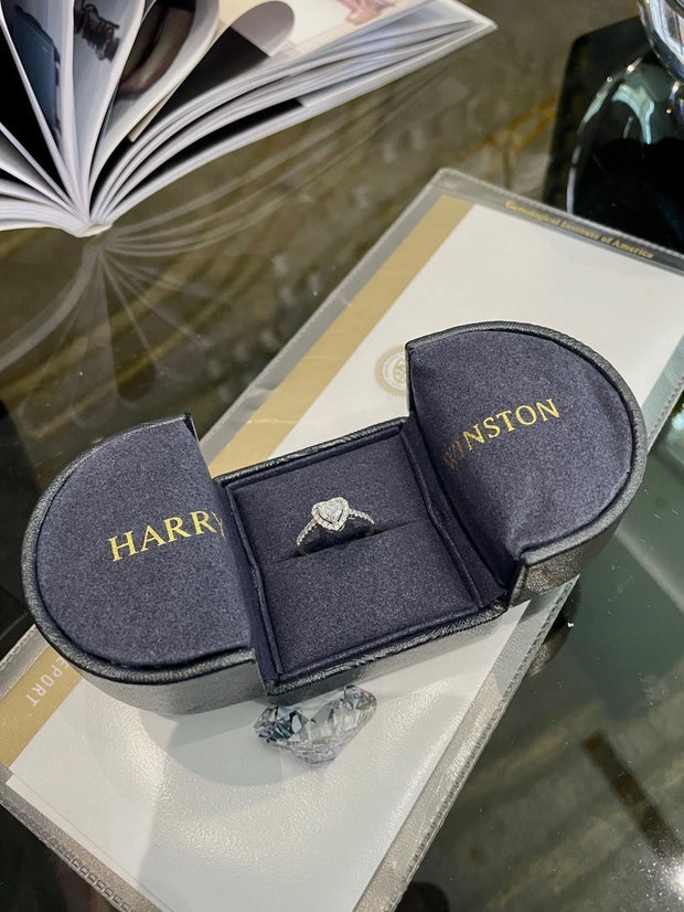 Enchanted Heart 14K White Gold Lab-Grown Diamond Ring 0.50 CTW
