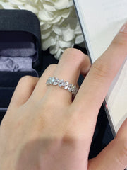 Lab-Grown Marquise Full Eternity Diamond Ring 2.10 CTW 14K White Gold