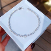 14K White Gold Pear Shape Diamond Bracelet – 2.3 CTW D-E VS1-VVS2