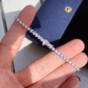 14K White Gold Pear Shape Diamond Bracelet – 2.3 CTW D-E VS1-VVS2