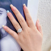 14K White Gold 5.32 CTW Emerald-Cut Diamond Ring – D Color VS1-VVS2 Clarity