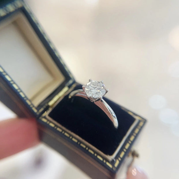 Luxe Brilliance 3.9 Ct Round Lab Diamond Solitaire D-E VS1-VVS2 14K White Gold