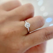 Luxe Brilliance 3.9 Ct Round Lab Diamond Solitaire D-E VS1-VVS2 14K White Gold