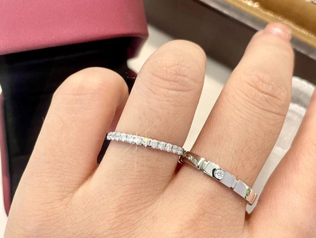 Vows of Love’ Lab Grown Diamond Couple Rings 0.25 CTW 14K White Gold D E VVS2