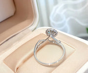 14K–18K White Gold Lab-Grown Diamond Ring – 1.08ct D–E Color VS1–VVS2 Clarity