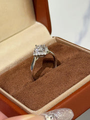 Lab-Grown Princess Cut Diamond Ring 1.00 CTW D-Color VS1-VVS2 – 14K White Gold