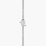16" Lab-Grown Diamond Tennis Necklace in 14K White Gold 5 CTW D-E VS1-VVS2 clairity