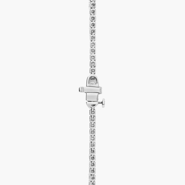 16" Lab-Grown Diamond Tennis Necklace in 14K White Gold 5 CTW D-E VS1-VVS2 clairity