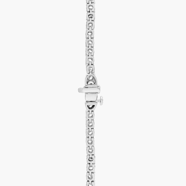 10 CTW Lab-Grown Diamond Tennis Necklace in 14K White Gold 16 in D-E VS1-VVS2