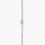 10 CTW Lab-Grown Diamond Tennis Necklace in 14K White Gold 16 in D-E VS1-VVS2
