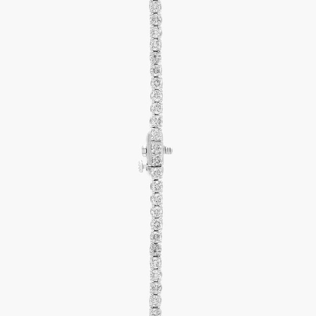 10 CTW Lab-Grown Diamond Tennis Necklace in 14K White Gold 16 in D-E VS1-VVS2
