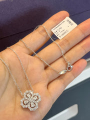 14K White Gold Lab-Grown Diamond Pendant – 1.916 CTW