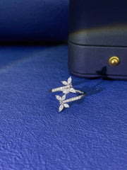 Lab-Grown Dragonfly Diamond Ring 0.40 CTW D-E VVS2 14K White Gold