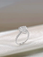 Lab-Grown Heart-Shaped Diamond Ring 3.01 CTW D-E VS1/VVS2 14K White Gold