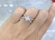 14K White Gold 1.0 CTW Lab-Grown Diamond Ring – E Color VS1