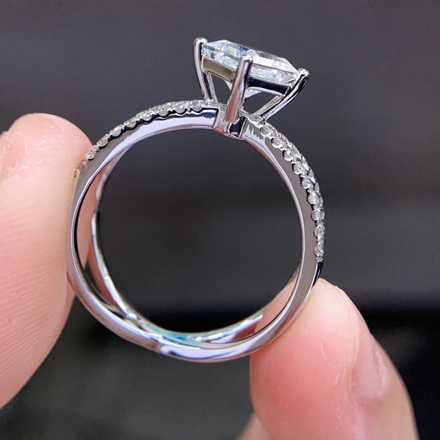 14K White Gold 1.0 CTW Lab-Grown Diamond Ring – E Color VS1