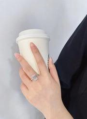 Timeless Majesty 5.04 CTW Emerald-Cut Lab Diamond Ring 14K White Gold
