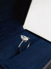 Regal Marquise 14k White Gold Lab Grown Diamond Ring in – 2.12 CTW