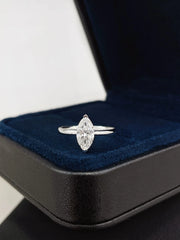 Regal Marquise 14k White Gold Lab Grown Diamond Ring in – 2.12 CTW