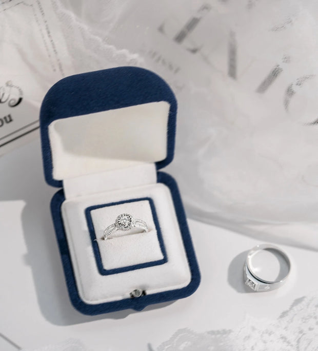 2.00 Carat Round Cut Lab Grown Diamond Engagement Ring in 14K White Gold