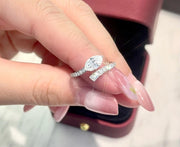 Marquise cut 1.50 CT Lab Created Diamond Ring in 14K White Gold