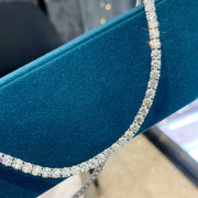 Lab-Grown Diamond Tennis Necklace 6 CTW D-E VS1/VVS2 14K White Gold