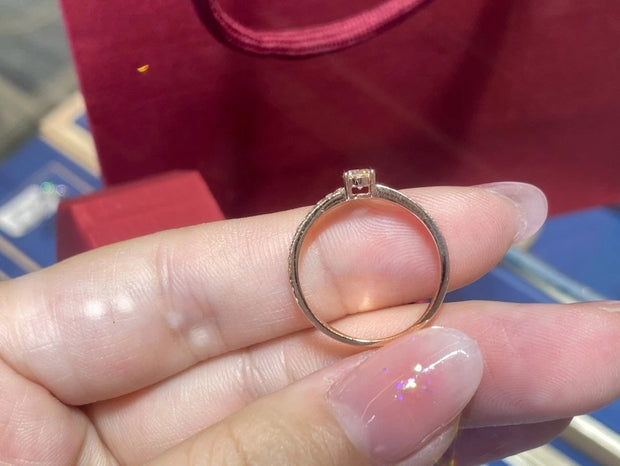 Unique 0.46 CTW Lab Grown Diamond Ring 14K Yellow Gold D E VVS2
