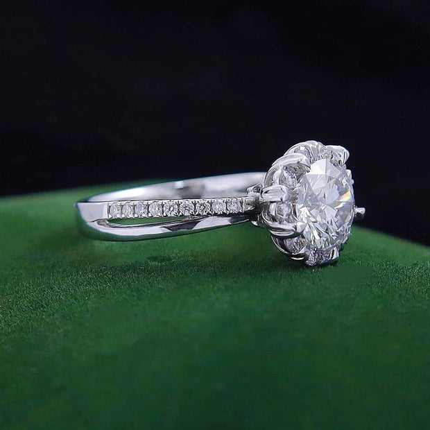 Timeless 3 Carat Round Brilliant Diamond Ring – D-E Color, VS1-VVS2 Clarity