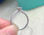 Starlight Six-Prong 0.38 CTW Lab-Grown Diamond Ring in 14K White Gold