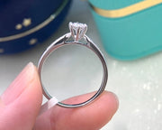 Starlight Six-Prong 0.38 CTW Lab-Grown Diamond Ring in 14K White Gold