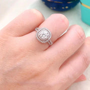 Timeless Luxury – 1.48 CTW Lab-Grown Diamond Ring in 14K White Gold