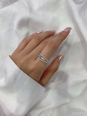 Fancy Intense Blue Diamond Ring 0.31 CTW Round-Cut 14K White Gold
