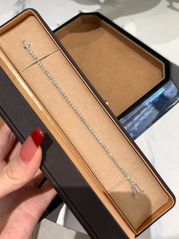 Luxury Full Diamond Tennis Bracelet 14K Gold 3.00 CTW Lab-Grown Diamonds