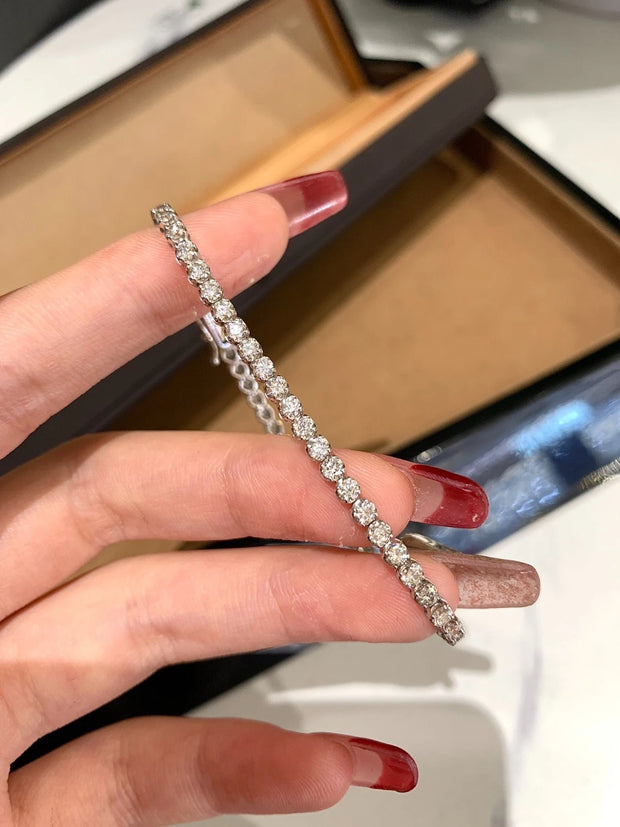 Luxury Full Diamond Tennis Bracelet 14K Gold 3.00 CTW Lab-Grown Diamonds