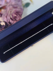 2.09 CT 14K White Gold D-E VS-VVS2 Diamond Tennis Bracelet Four-Prong INS Style