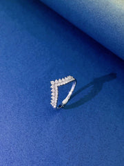 Royal Radiance V-Shaped Diamond Crown Ring – 0.36 CTW