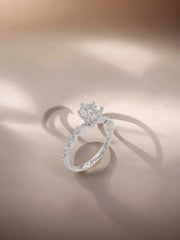 Brilliance Fusion Round & Marquise Diamond Ring – 2.9 CT Lab-Grown