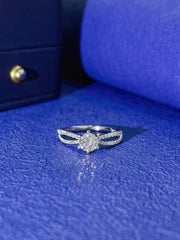 Timeless Brilliance 1.28 Ct Lab Diamond Ring in 14K White Gold