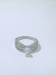 Pure Brilliance Lab-Grown Round Diamond Bow Ring 1.80 CT 14K White Gold