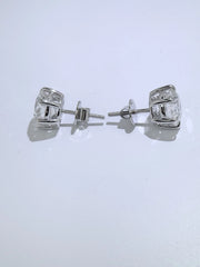 Timeless Sparkle 3 Ct Lab-Grown Diamond Studs in 14K White Gold