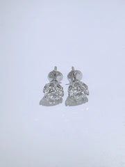 Eternal Brilliance 2.00 Ct Lab-Grown Diamond Round Studs in 14K White Gold