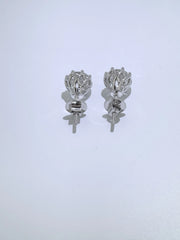 Eternal Brilliance 2.00 Ct Lab-Grown Diamond Round Studs in 14K White Gold