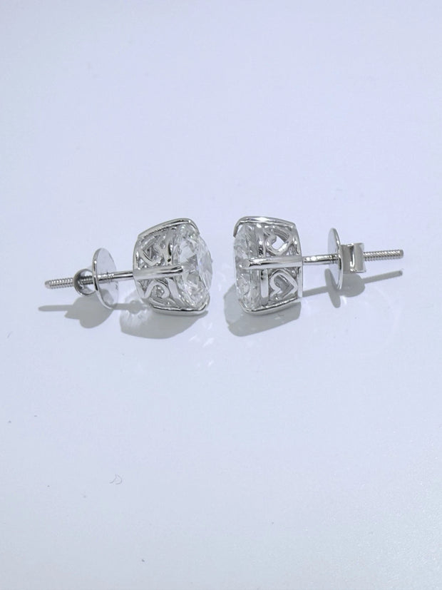 2.00 Ct Lab-Grown Round Diamond Stud Earrings in 14K White Gold