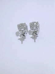 2.00 Ct Lab-Grown Round Diamond Stud Earrings in 14K White Gold