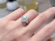 Elegant Lab-Grown Pear Diamond Ring 1 CT in 14K White Gold